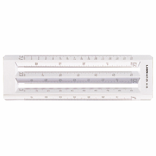 ﾍｷｻｽｹｰﾙ 全長210mm×厚さ4mm 再生ｱｸﾘﾙ樹脂 1個画像