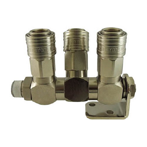 ｶｯﾌﾟﾘﾝｸﾞﾕﾆﾊﾞｰｻﾙ 3分岐 R3/8 1個画像