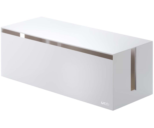 ケーブルボックス ウェブ L ホワイト