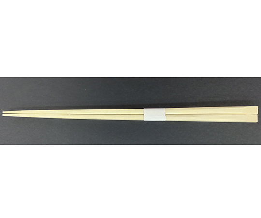 極細竹天削 23.5cm 白帯 1ケース（3000膳） 真上から撮影された整然とした白帯のケースに収められた割り箸が見える状態