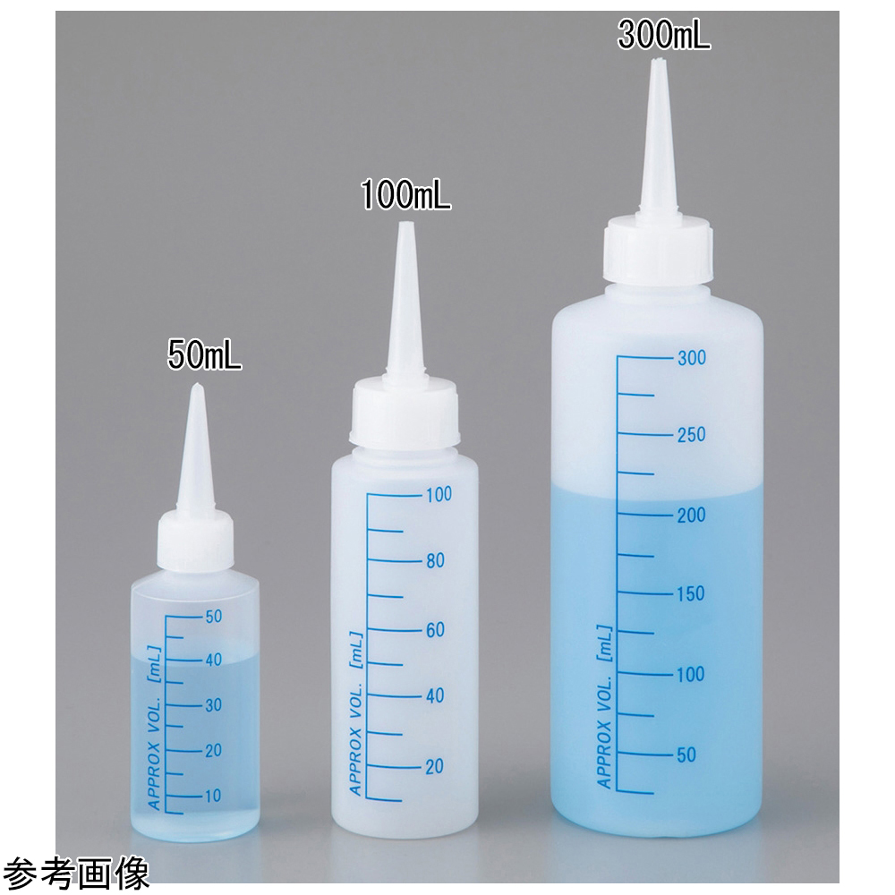 スポイトボトル（青色目盛り線付）300mL