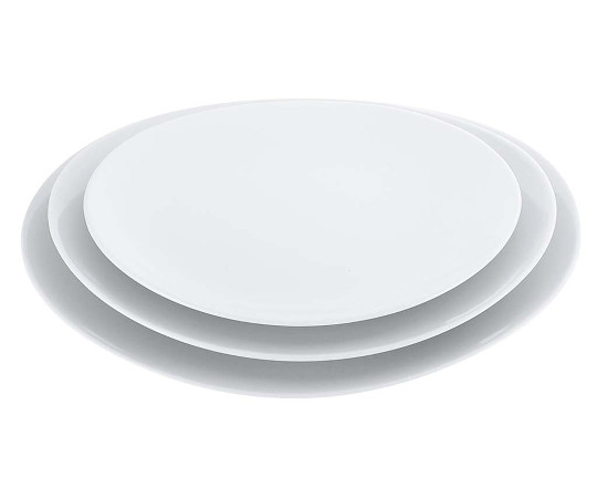 磁器　中華・洋食兼用食器　白楕円皿　21cm画像