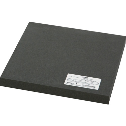 ポリエチレンスポンジ　200×200×20mm　黒　1個画像