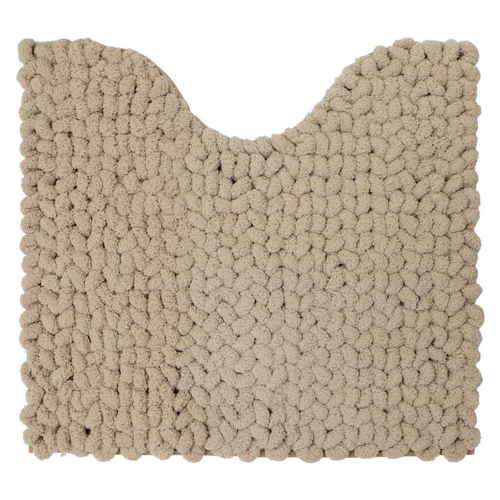 トイレマット MOU トイレ足元マット 約55×60cm ベージュ画像