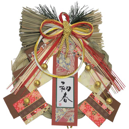 正月飾り　小豆初春リース画像