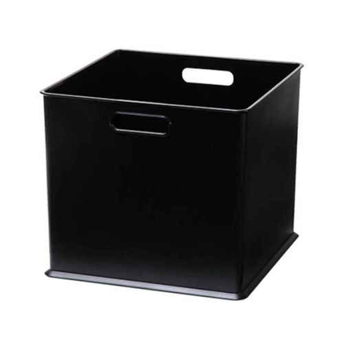 カラーボックス 横置き インナーボックス 収納 フル ナチュラ インボックス プラスチック 日本製 ブラック画像