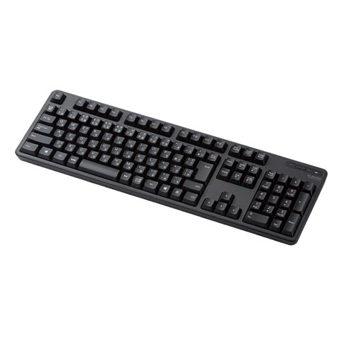 無線キーボード　メンブレン式　フルサイズ　BK
