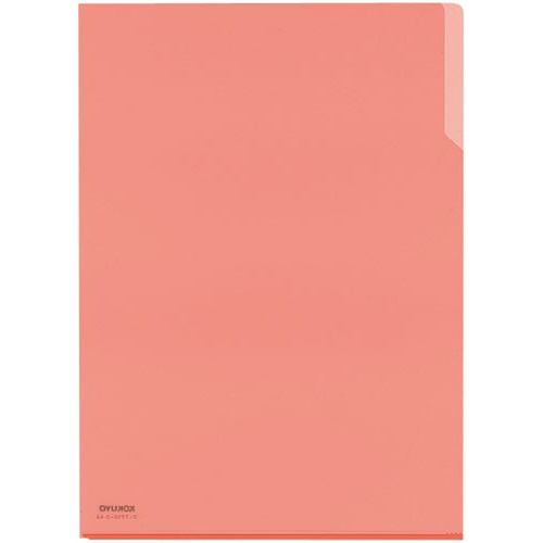 クリヤーホルダー１０　ＰＰ　Ａ４　珊瑚×５冊画像
