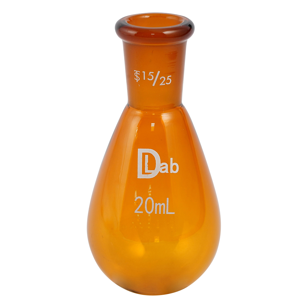 共通摺合ナスフラスコ（茶褐色）　20mL　15/25画像