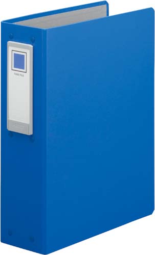 チューブＦロングボディ青Ａ４縦背幅８９ｍｍ２穴４冊画像