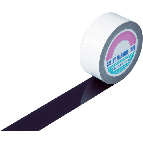 ｶﾞｰﾄﾞﾃｰﾌﾟ(ﾗｲﾝﾃｰﾌﾟ) 黒 50mm幅×100m 屋内用 1巻画像