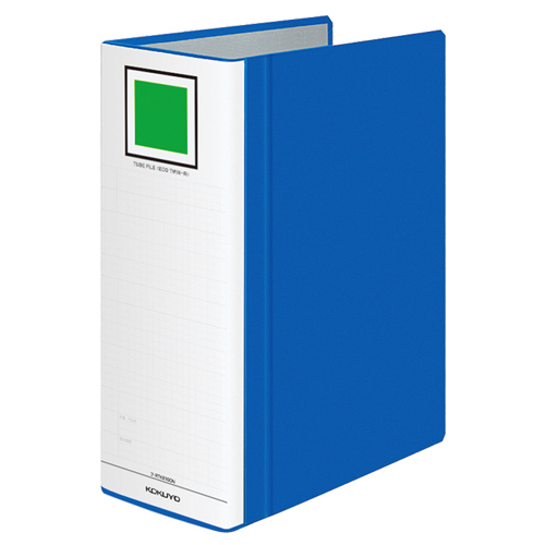 ﾁｭｰﾌﾞﾌｧｲﾙ(ｴｺﾂｲﾝR)(間伐材)両開き A4ﾀﾃ100mmとじ 背幅115mm青 1ｾｯﾄ(10冊)画像