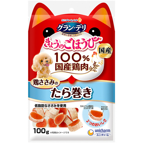 ｸﾞﾗﾝ･ﾃﾞﾘ きょうのごほうび 鶏ささみのたら巻き 100g 1ﾊﾟｯｸ画像