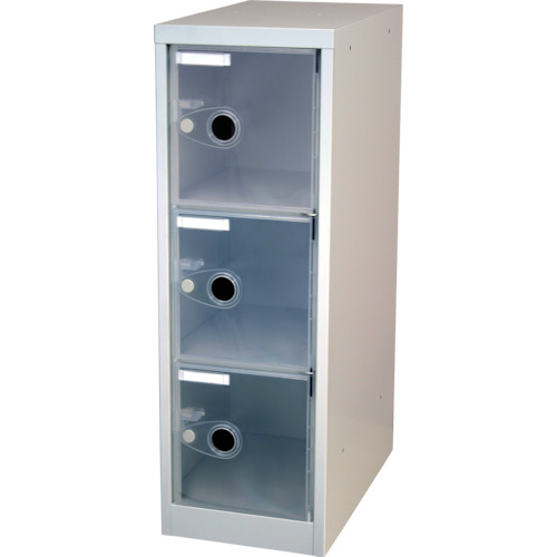 ｽｹﾙﾄﾝﾛｯｶｰ 1列×3段 ｸﾘｱ 1台画像