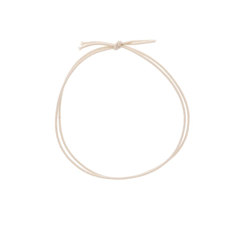 コットンゴム　２重片花結び　５８ｃｍ　ナチュラル画像