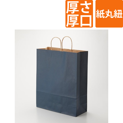 手提げ紙袋（紺・丸紐・幅380×マチ150×高さ500mm）画像