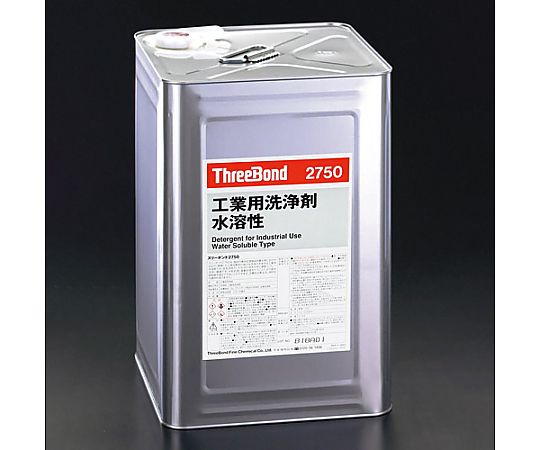 18L  部品洗浄剤(工業用) 透明な容器に入った液体が見える状態