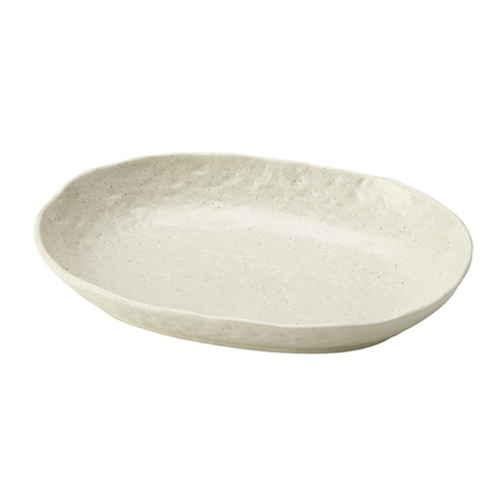 カレー皿 23cm 楕円 粉引 皿 食器 陶器 美濃焼画像
