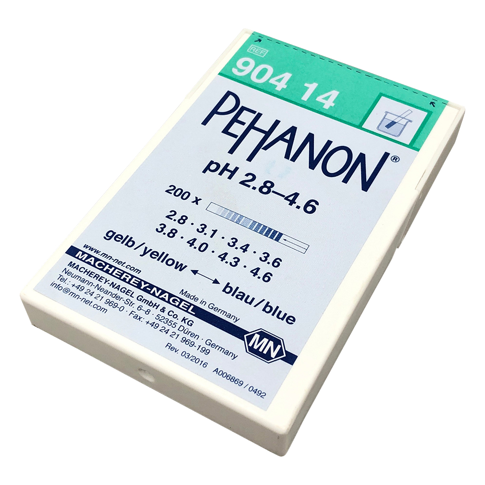 ストライプpH試験紙（PEHANON） pH2.8-4.6 1箱（200枚入）画像