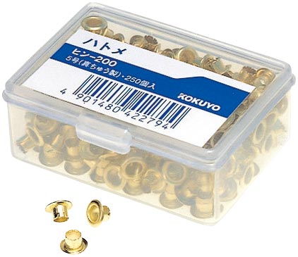 ハトメ　真ちゅう　２５０個画像