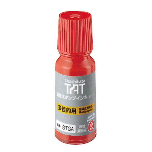 強着ｽﾀﾝﾌﾟｲﾝｷ ﾀｰﾄ(多目的用) 小瓶 55mL 赤 1個画像