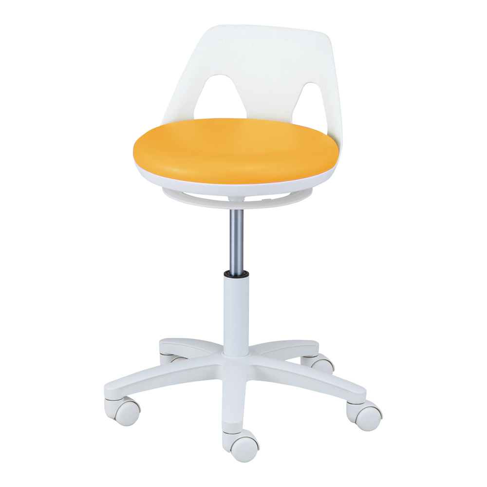 ナースチェア（ラクーン/ワイド）リング無し オレンジ画像