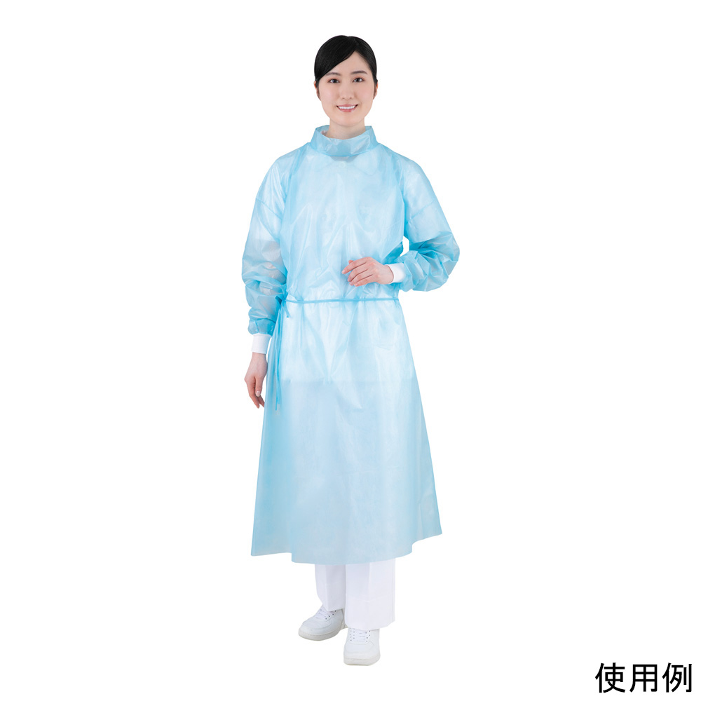 アイソレーションガウン（立襟タイプ）ブルー 10枚入画像