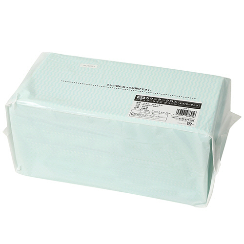 薄手ｶｳﾝﾀｰｸﾛｽ ﾚｷﾞｭﾗｰｻｲｽﾞ 300×600mm ｸﾞﾘｰﾝ 1ﾊﾟｯｸ(100枚)