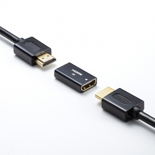 HDMI中継アダプタ　1個 コネクタ部分が見える透過的なデザイン
