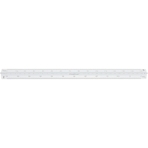 ﾌﾙｱﾙﾐ三角ｽｹｰﾙ 副尺付き 一般用 30cm 1個画像