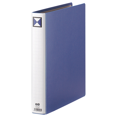 両開きﾊﾟｲﾌﾟ式ﾌｧｲﾙ A4ﾀﾃ 300枚収容 30mmとじ 背幅46mm 青 1冊画像
