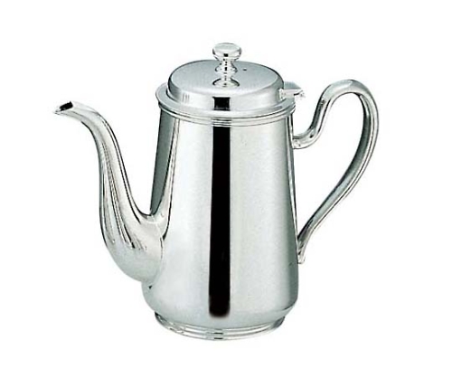H 洋白 ウエスタン型 コーヒーポット 7人用 三種メッキ