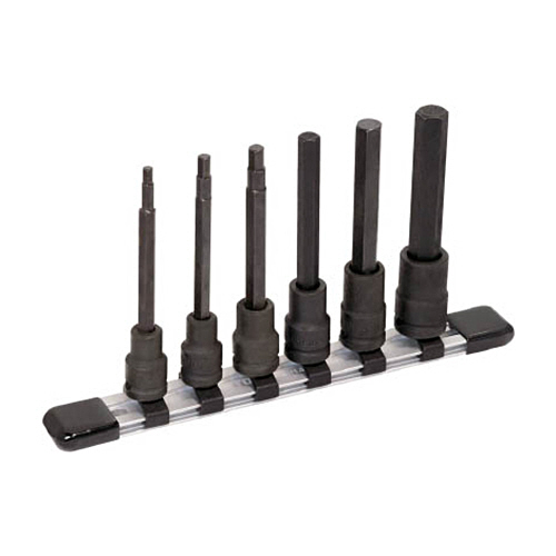 ロングヘキサゴンソケットセット(強力タイプホルダー付)　6pcs　1セット画像