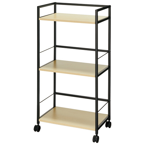 ﾃﾞｽｸﾜｺﾞﾝ 3段 ﾅﾁｭﾗﾙ/ﾌﾞﾗｯｸ 1台