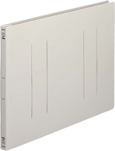 フラットファイル＜ＰＰ＞　Ｂ４横　灰　１０冊画像