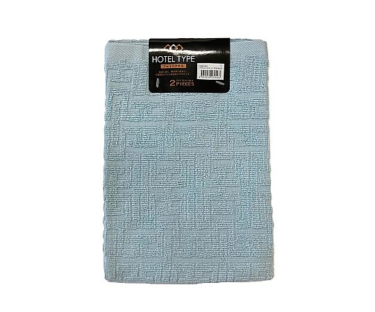 フェイスタオル2P バラエティカラー5 BLUE 34×80cm 1セット（2枚×10袋入）画像