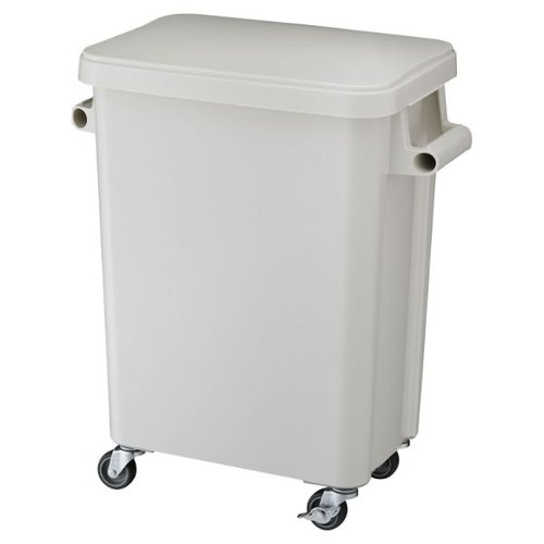 キャスターペール45L (排水栓付) GY リス画像
