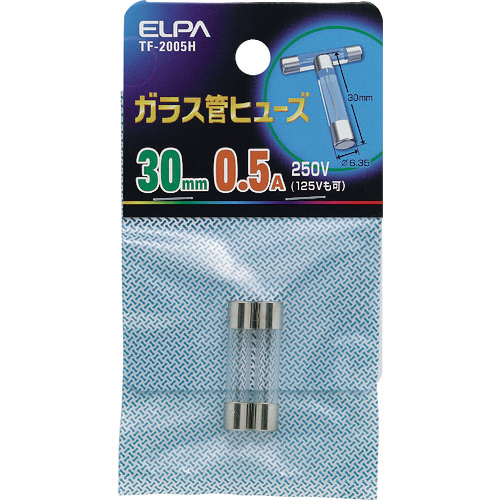 ｶﾞﾗｽ管ﾋｭｰｽﾞ30MM 1袋(2個)画像