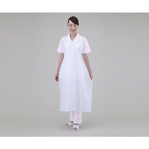 プロシェア　超エコＰＥエプロン　白　５０枚画像