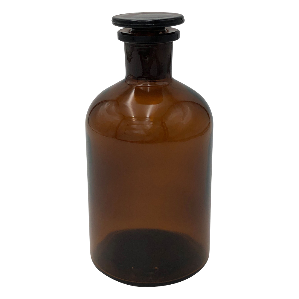 細口試薬瓶　茶　500mL画像
