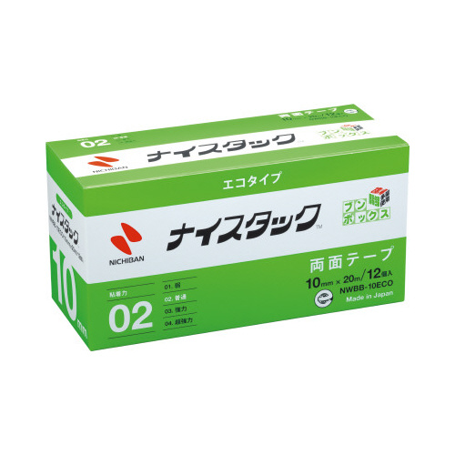 ナイスタック両面エコＢＢ幅１０×２０ｍ１箱１２巻画像