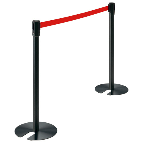 ﾍﾞﾙﾄﾊﾟｰﾃｰｼｮﾝｽﾀﾝﾄﾞ UN ﾎﾟｰﾙ:黒 ﾍﾞﾙﾄ:赤(ﾅｲﾛﾝ) 1台画像