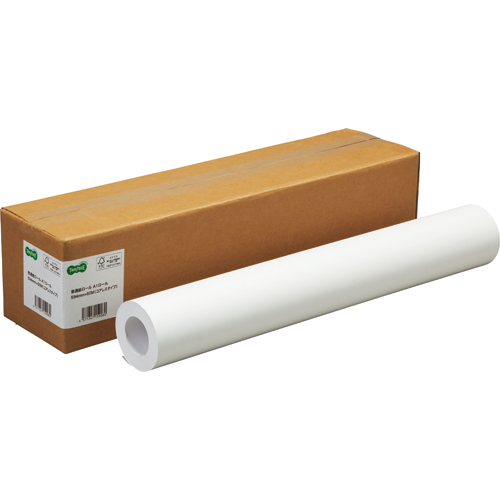 普通紙ﾛｰﾙ(ｺｱﾚｽﾀｲﾌﾟ) A1ﾛｰﾙ 594mm×60m 64g 1ｾｯﾄ(3本)