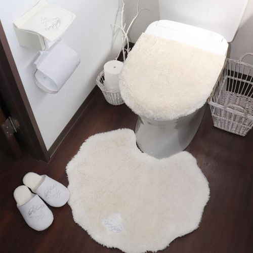 トイレマット メリージェラート4点セット クリーム画像