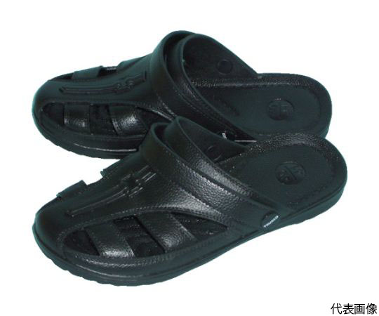 制電サンダル　L　ブラック画像