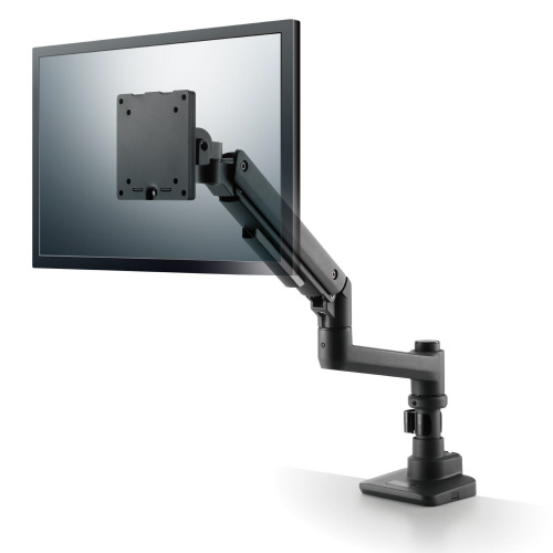 モニターアーム　シングル　支柱　高耐荷重　ブラック