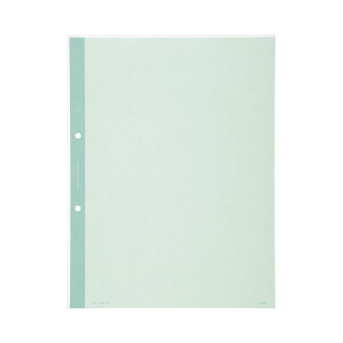クリヤーブック替紙　Ａ４縦　２穴　緑　１０枚画像