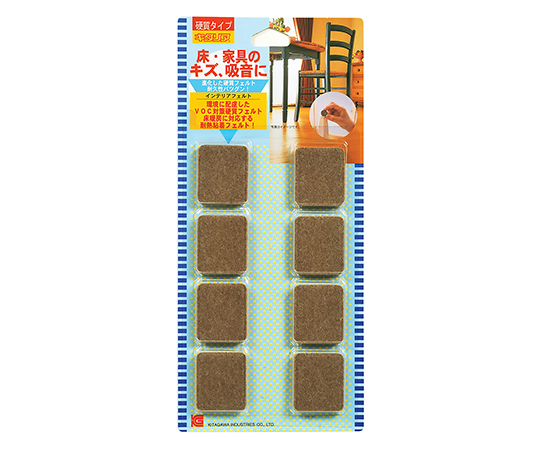 床・家具のキズ防止　インテリアフェルト　ベージュ　29×25×4　8個入画像