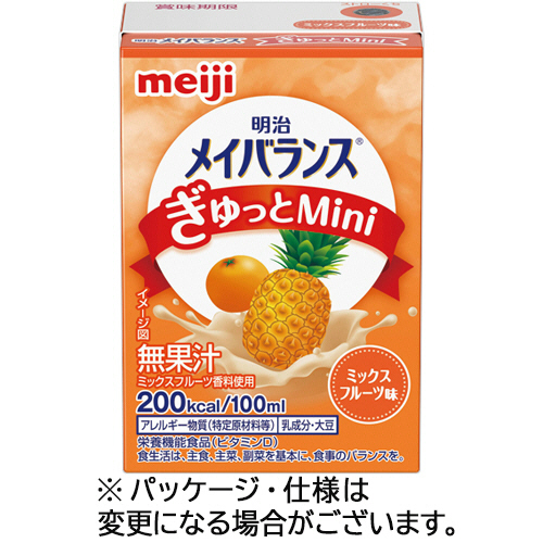 ﾒｲﾊﾞﾗﾝｽぎゅっとMini ﾐｯｸｽﾌﾙｰﾂ味100mL 紙ﾊﾟｯｸ 1ｾｯﾄ(24本)画像