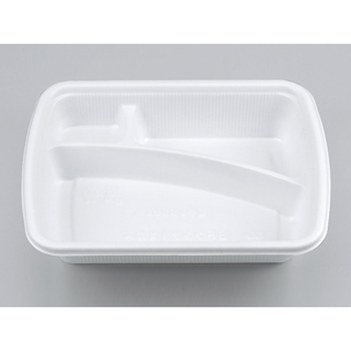 シーピー化成 弁当容器 BFランチ1オカズホワイト 本体 発泡画像